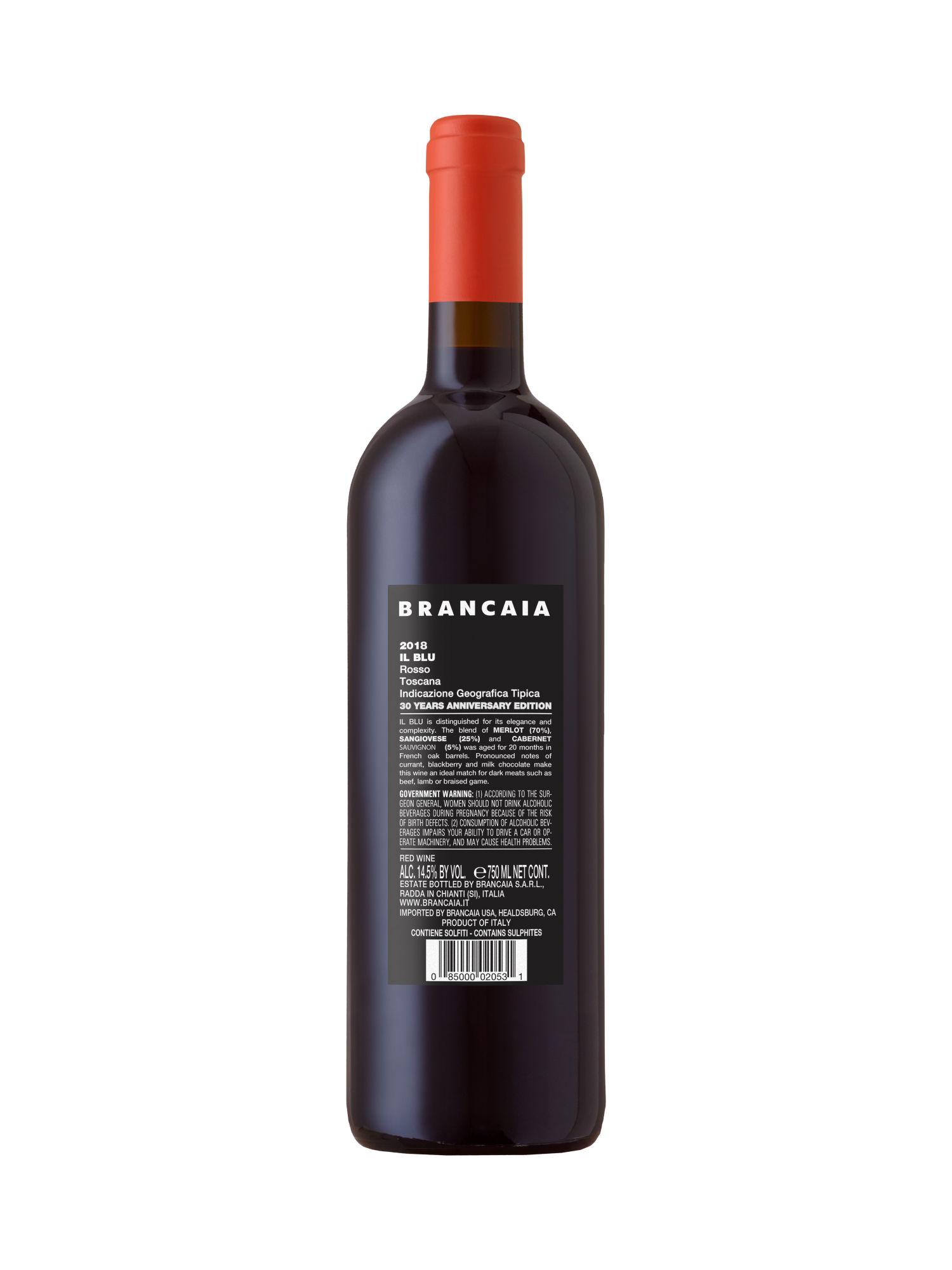 Brancaia IL BLU IGT Rosso Toscano V18 750ML image number 2