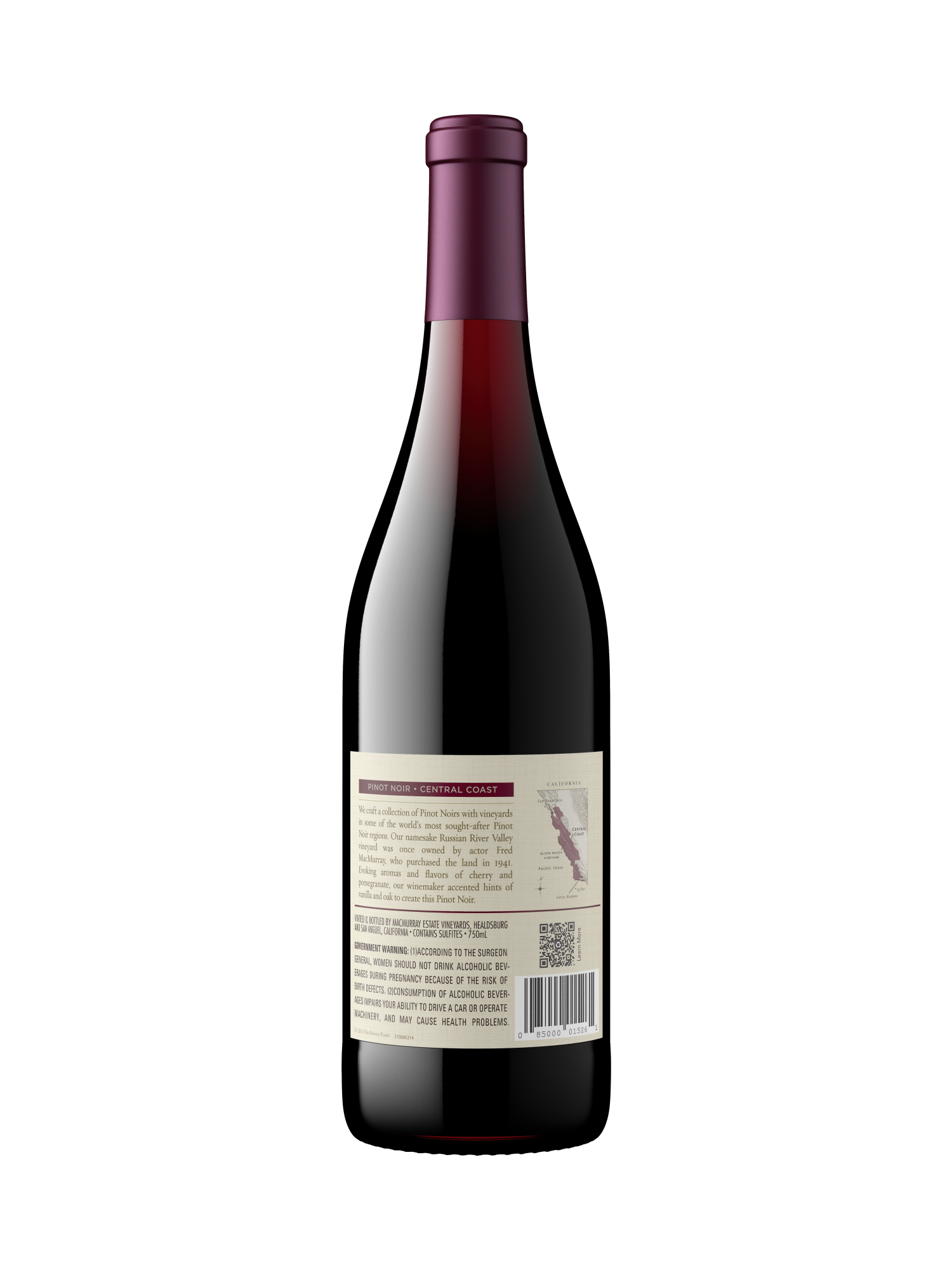 MacMurray Estate Vineyards Central Coast Pinot Noir V22 750ML image number 2