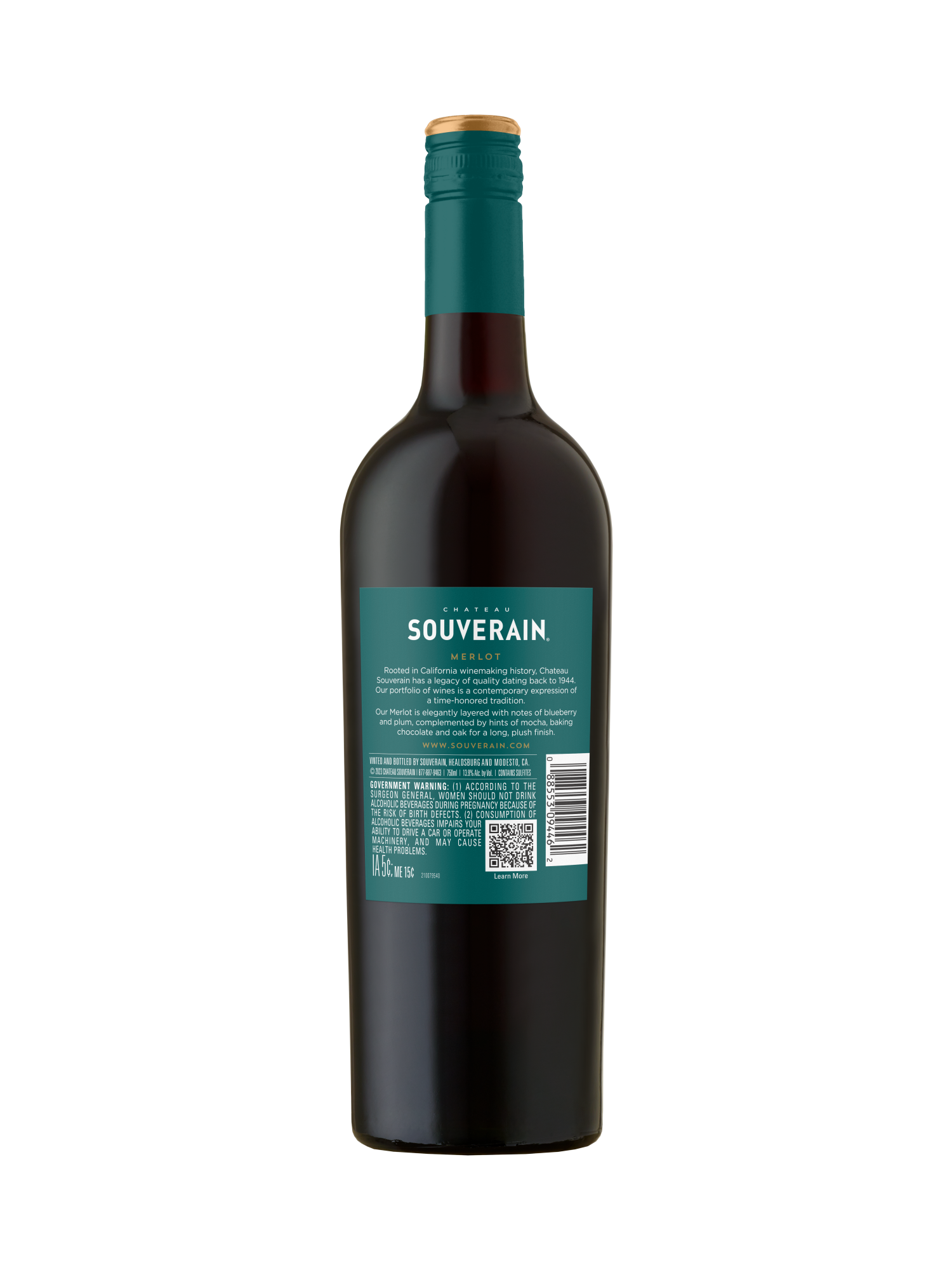 Chateau Souverain Merlot V22 750ML image number 2