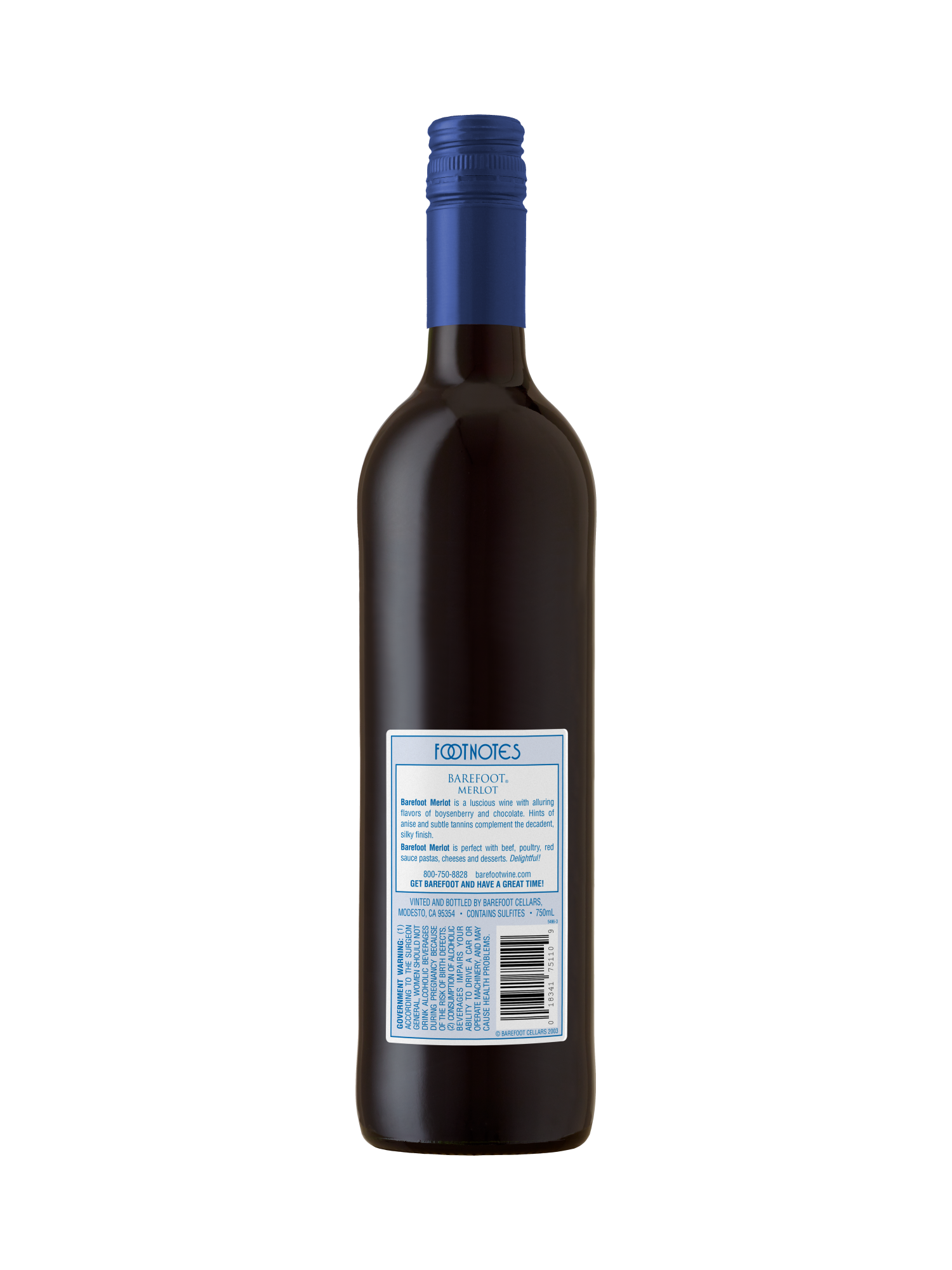 Barefoot Merlot 750ML image number 2