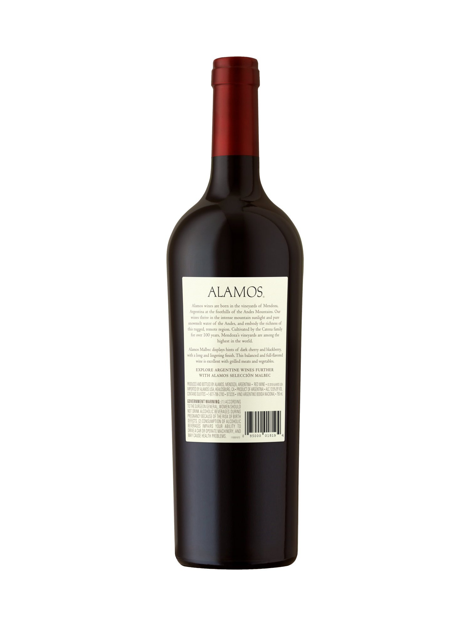 Alamos Malbec V21 750ML image number 2