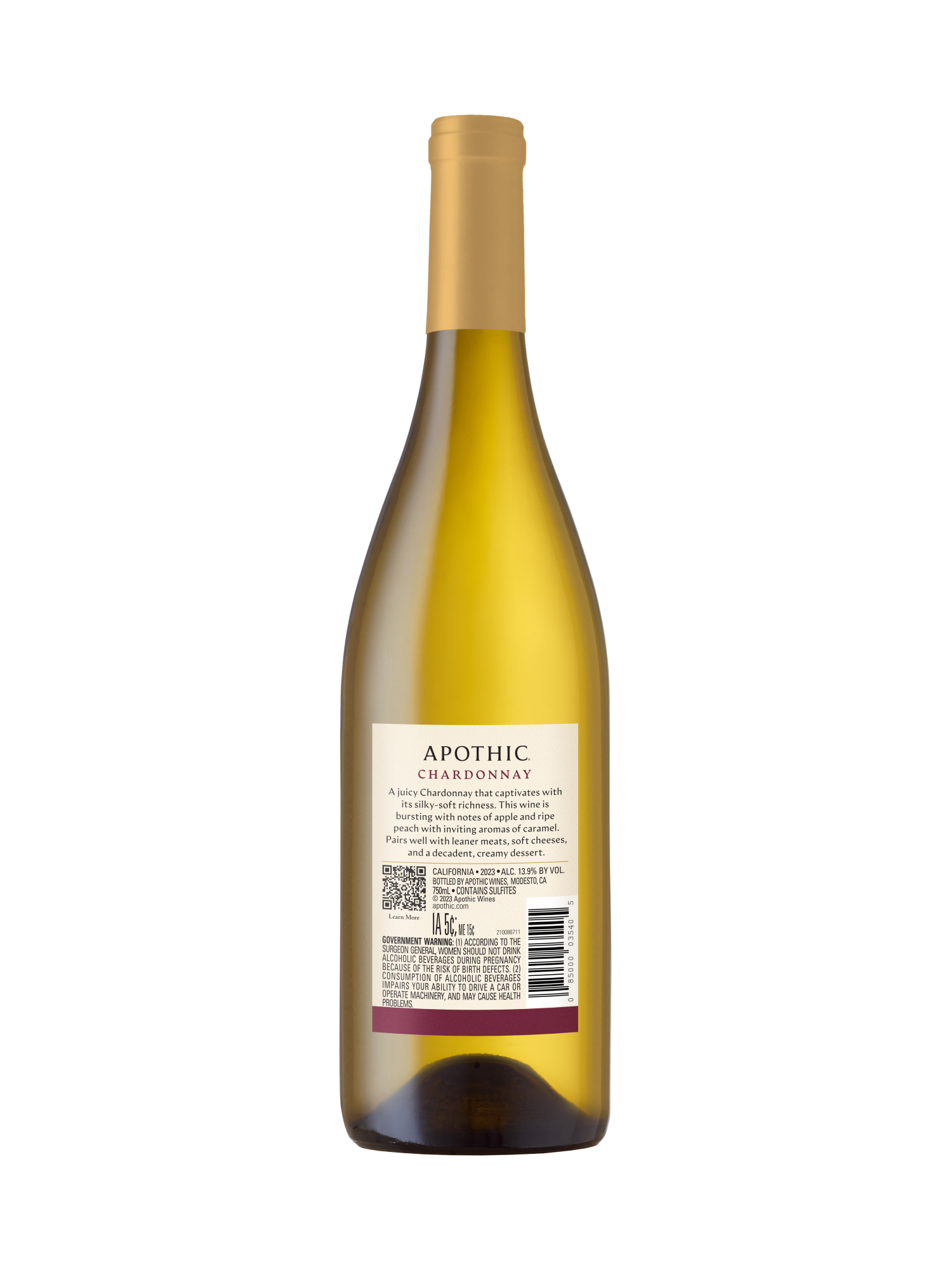 Apothic Chardonnay V23 750ML image number 2