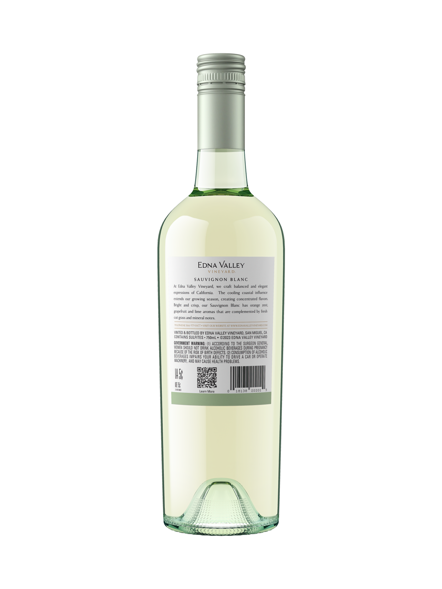 Edna Valley Vineyard Sauvignon Blanc V22 750ML image number 2