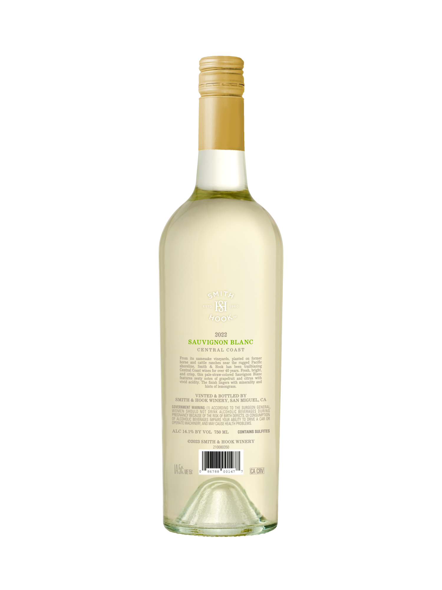 Smith & Hook Sauvignon Blanc V22 750ML image number 2