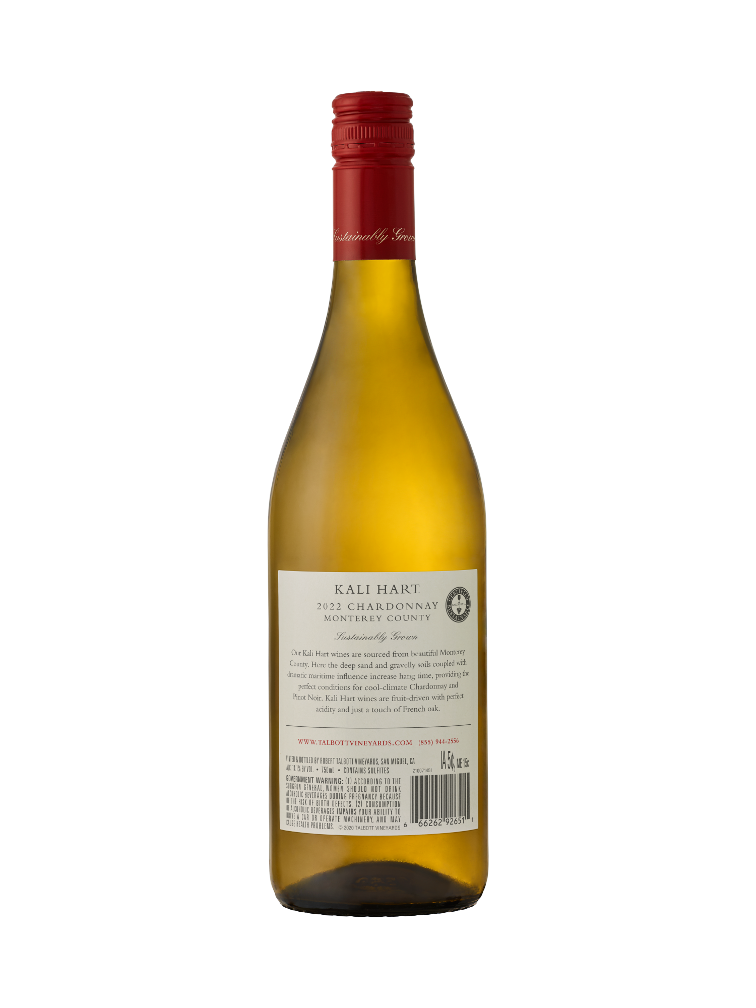 Talbott Kali Hart Chardonnay V22 750ML image number 2