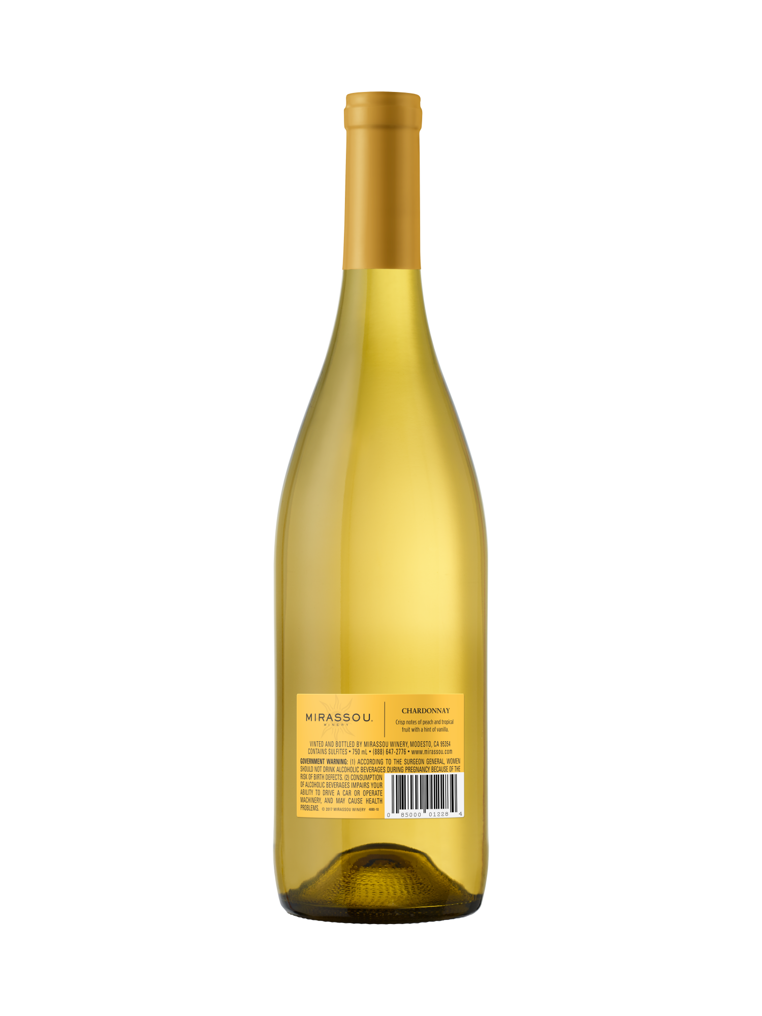 Mirassou Winery Chardonnay V22 750ML image number 2