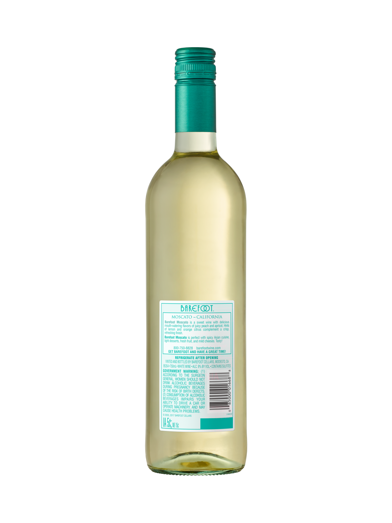 Barefoot Moscato 750ML image number 2