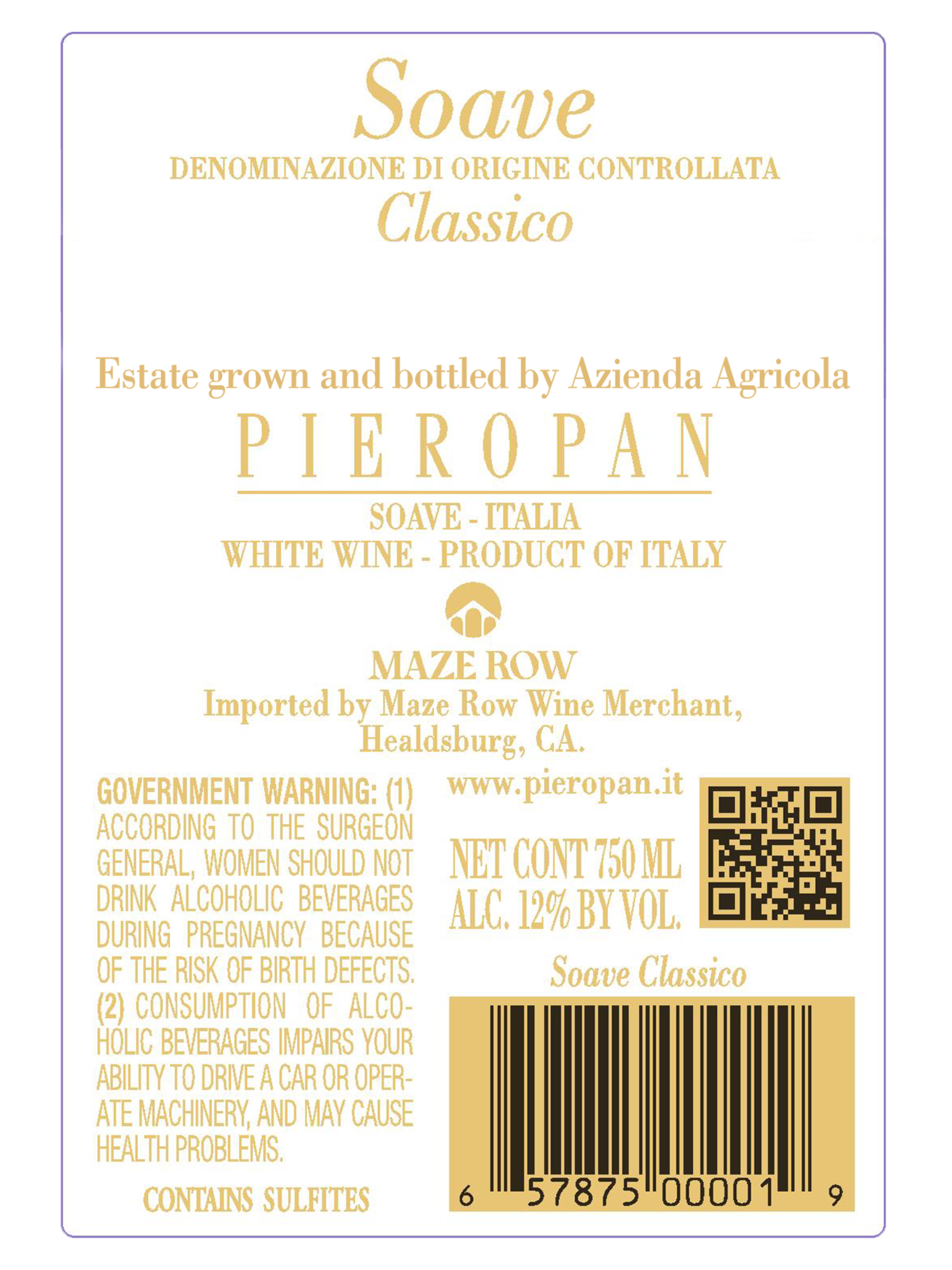 Pieropan Soave Classico V22 750ML image number 5