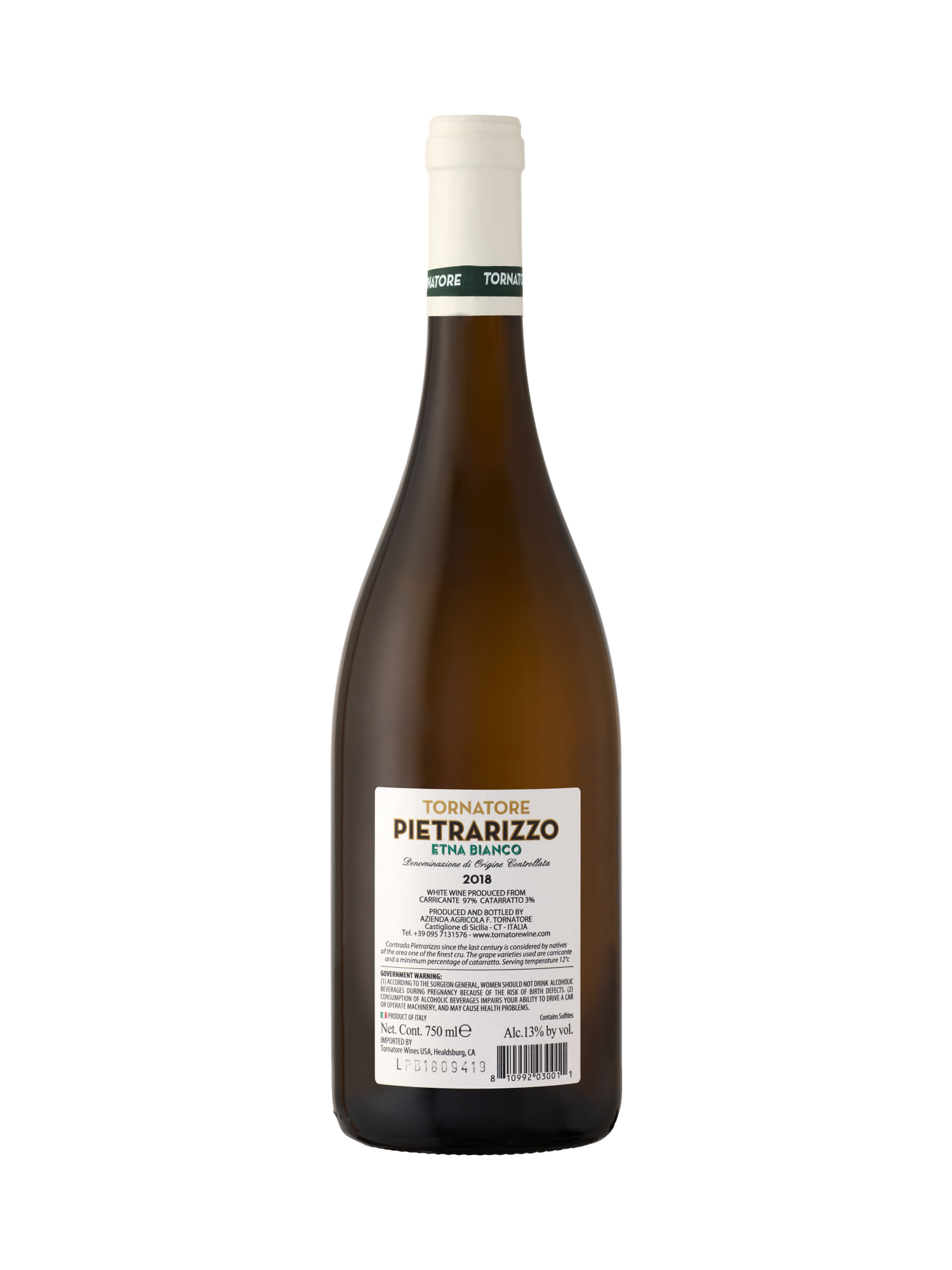 Tornatore Etna Bianco DOC Pietrarizzo V18 750ML image number 2