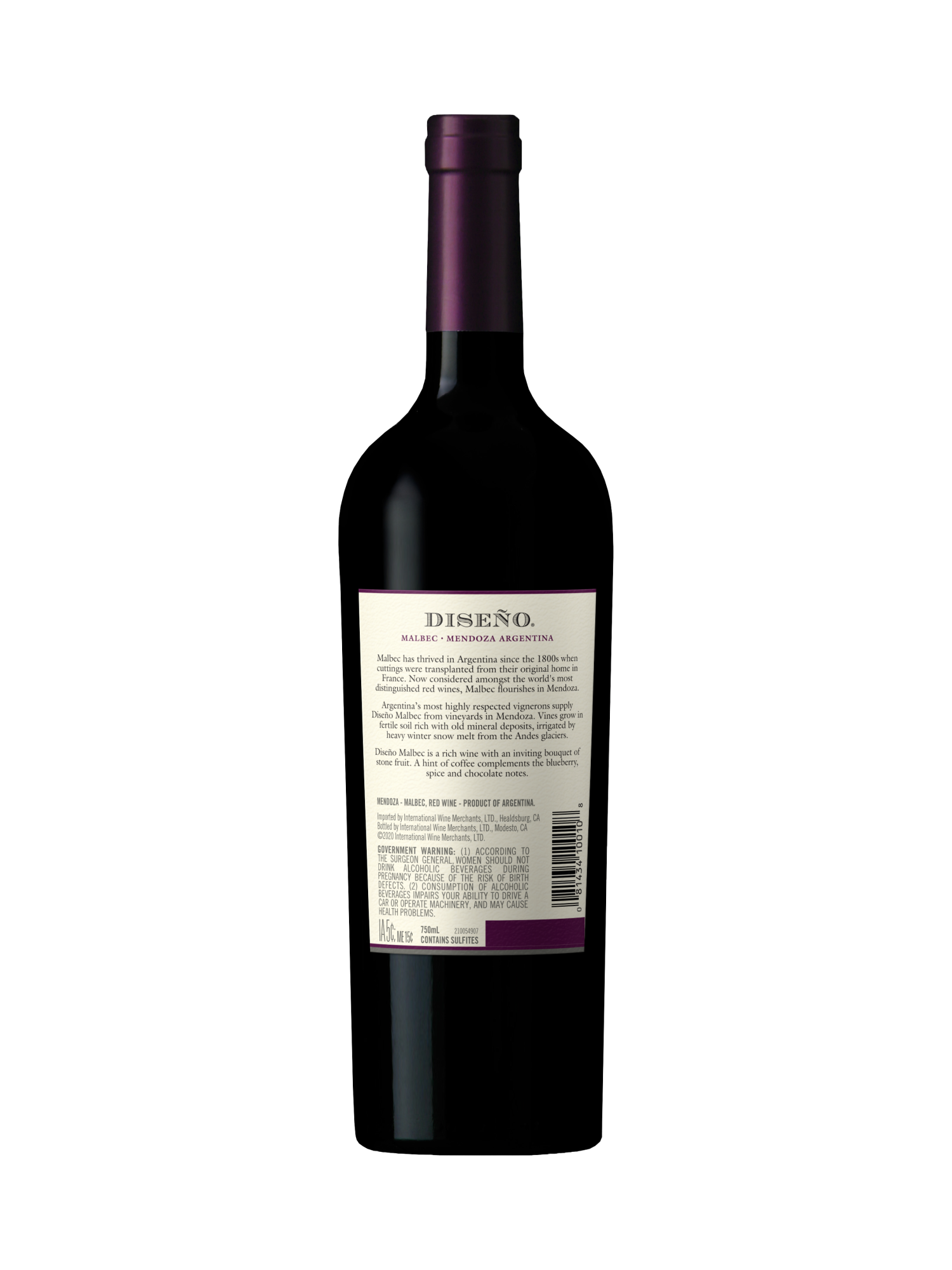 Dise&ntilde;o Malbec V20 750ML image number 3