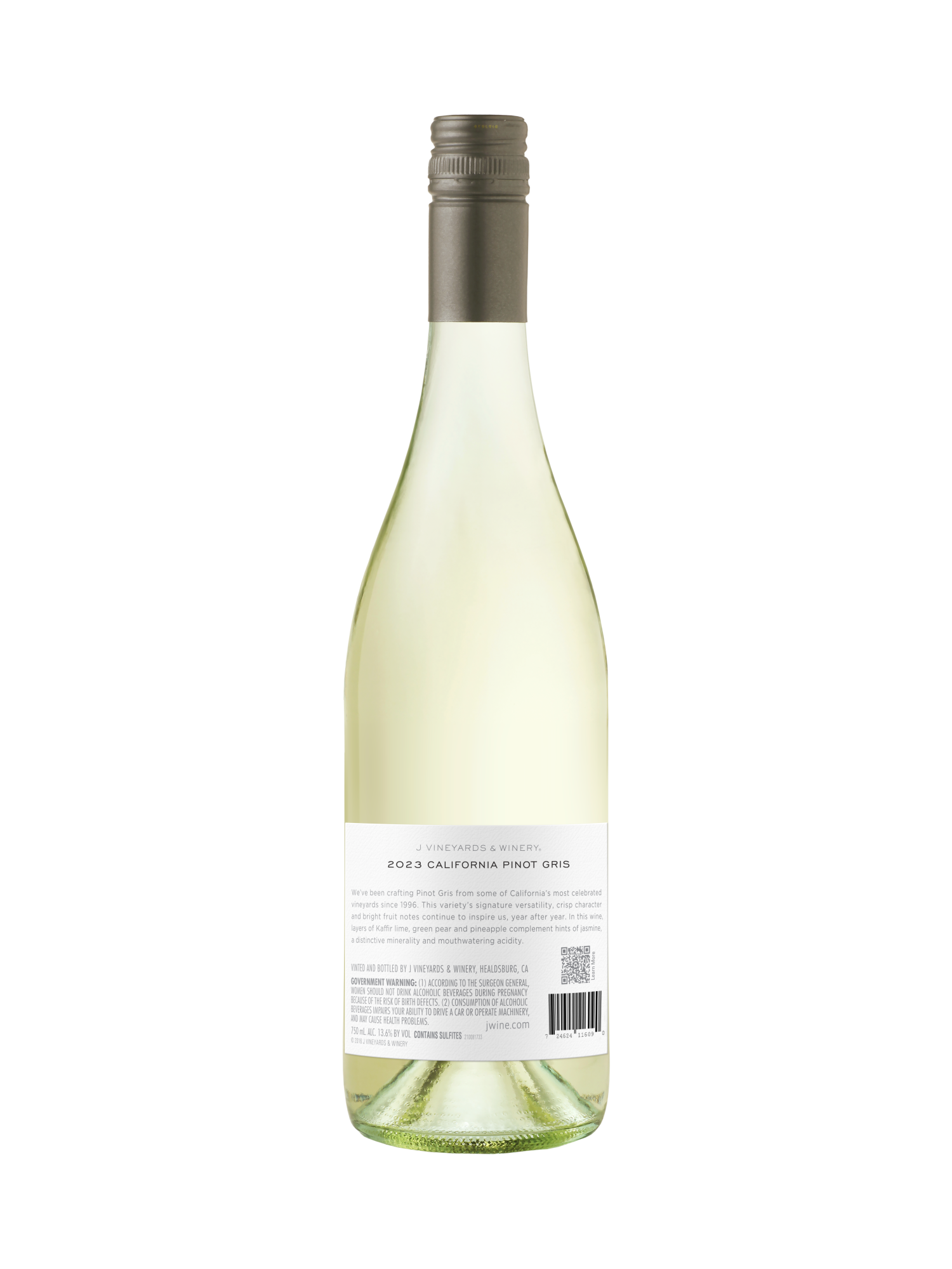 J Vineyards California Pinot Gris V23 750ML image number 2