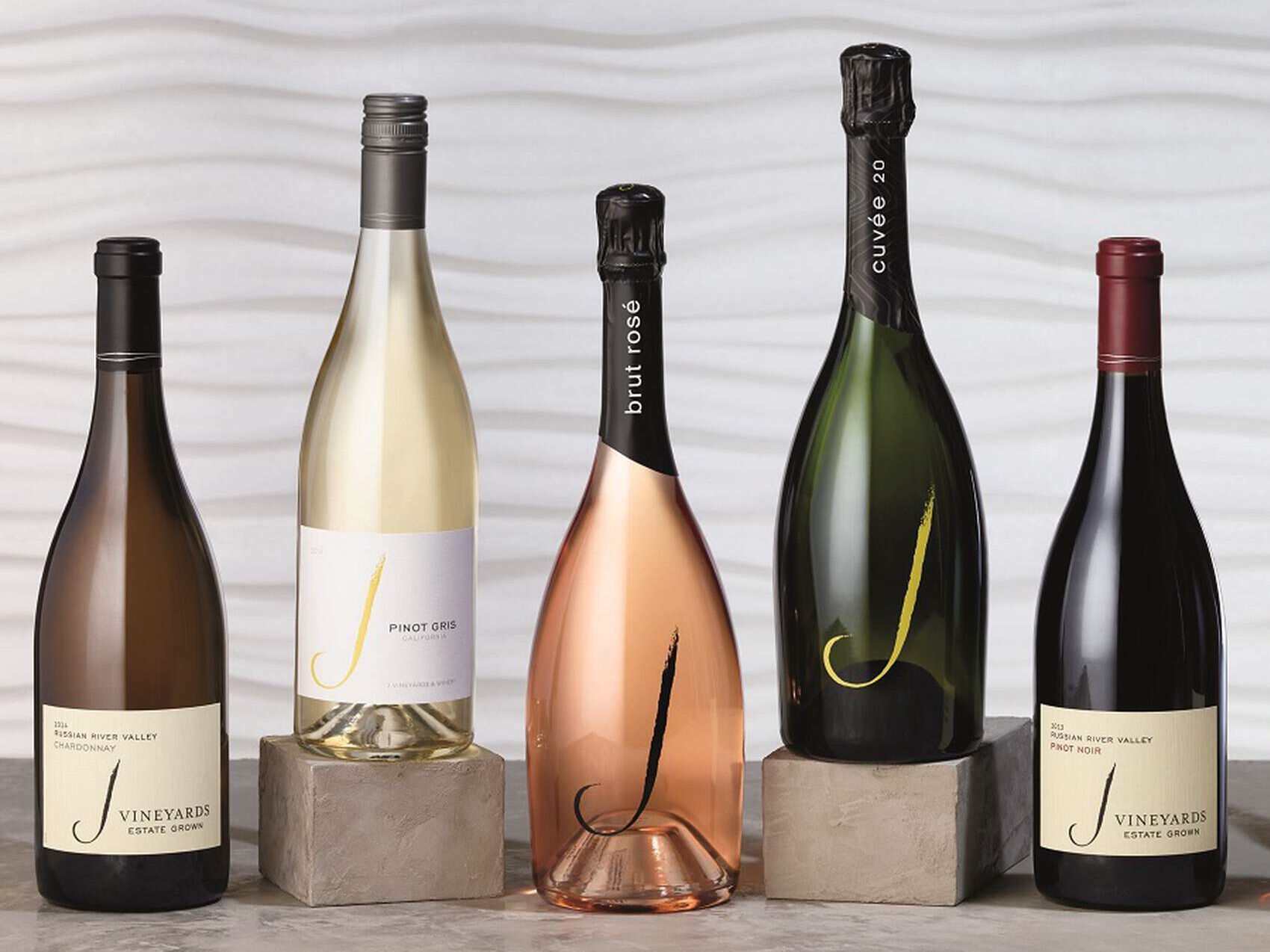 J Vineyards Bottles Shot