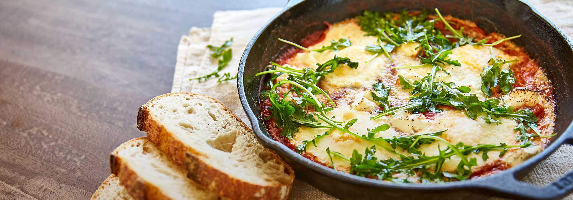 Brunch Eggs Baked in Marinara Recipe Image